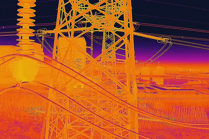 电力检测红外热像图